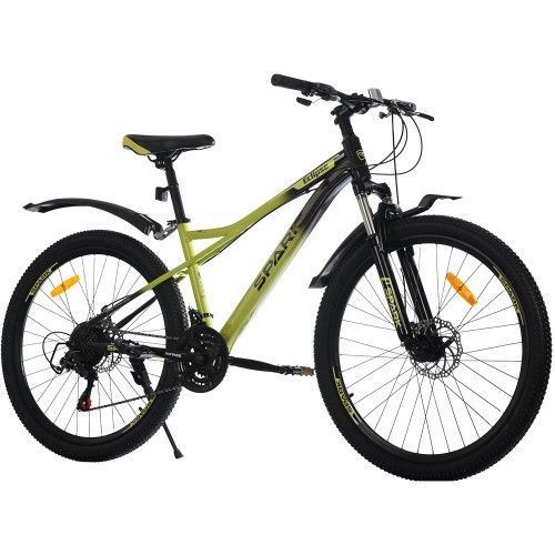 Велосипед SPARK ECLIPSE (колеса &ndash; 26", сталева рама &ndash; 13") салатовий з чорним 239233 фото