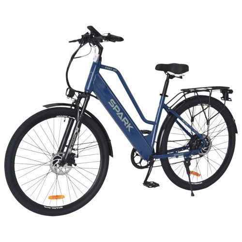 Велосипед з електромотором SPARK E-CITY EASY GO 18" 48V/500W/12,5Ah синій 239963 фото