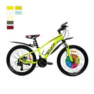 Велосипед SPARK SHARP (колеса - 24", стальная рама - 12") неоновый желтый 198100 фото