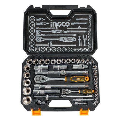 Набір головок торцевих 1/4 " та 1/2" 44 предмети INGCO INDUSTRIAL HKTS42441 фото