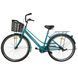 Велосипед SPARK CITY MIRA (колеса - 28", сталева рама - 18") з кошиком бірюзовий 240025 фото 3