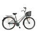 Велосипед SPARK CITY MIRA (колеса - 28", сталева рама - 18") з кошиком графітовий 240028 фото 1
