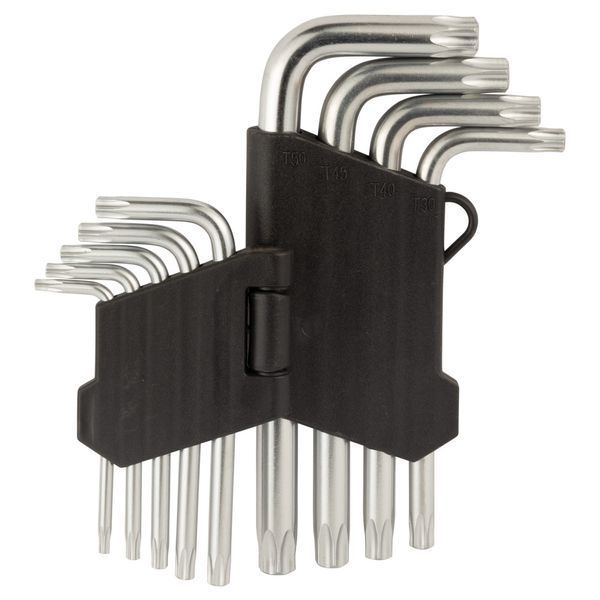 Ключи TORX 9шт T10-T50 мм CrV (короткие с отверстием) SIGMA (4022211) 4022211 фото
