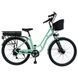 Велосипед з електромотором SPARK E-CITY LITE 18" 48V/500W/12,8Ah м'ятний 218743 фото 1