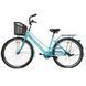 Велосипед SPARK CITY MIRA (колеса - 28", сталева рама - 18") з кошиком світло-блакитний 240026 фото 3