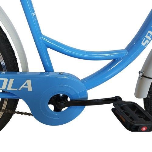 Велосипед SPARK CITY SOLA (колеса - 26", сталева рама - 17") з кошиком синій 240030 фото
