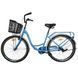 Велосипед SPARK CITY SOLA (колеса - 26", сталева рама - 17") з кошиком синій 240030 фото 3
