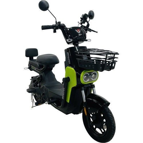 Электровелосипед SPARK TOUR PRO 14" 60V/1000W/20Ah черный с зеленым 247721 фото