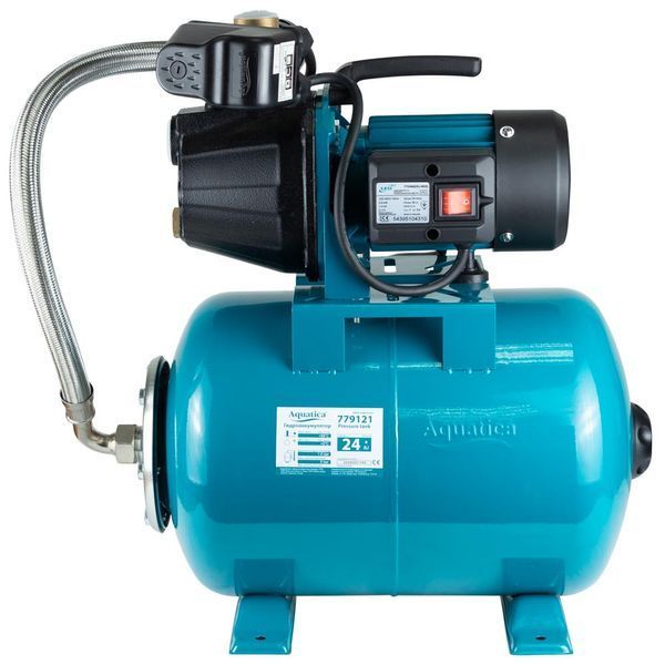 Станція 0.8кВт Hmax 38м Qmax 58л/хв (самовсмоктувальний насос) 24л AquaticaLEO EKJ-802IA5/UA (775346/24) 775346/24 фото