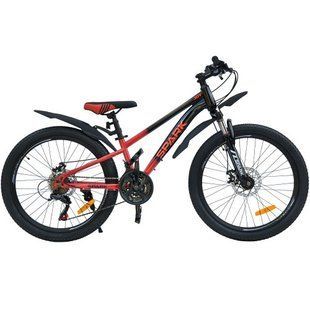 Велосипед SPARK JOY (колеса - 24", сталева рама - 11") червоний з чорним 222961 фото