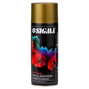 Эмаль аэрозольная акриловая 400мл RAL 1036 золотой глянец SIGMA (2736851) 2736851_noNP фото