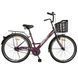 Велосипед SPARK CITY LIRA (колеса - 26", сталева рама - 17") з кошиком сливовий 240037 фото 1