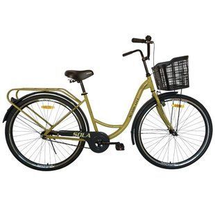 Велосипед SPARK CITY SOLA (колеса - 28", стальная рама - 18") с корзиной капучино 240034 фото