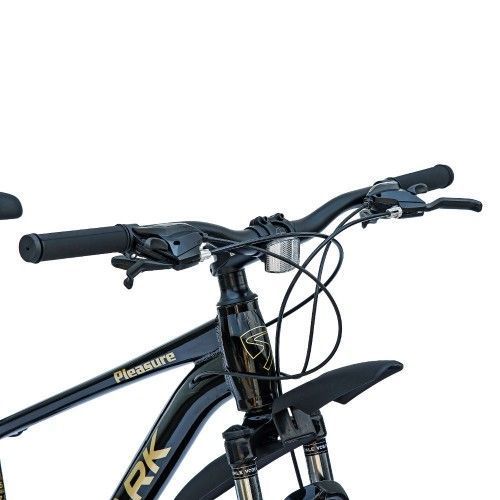 Велосипед SPARK PLEASURE (колеса - 26", алюминиевая рама - 15") чёрным с тёмно-красным (м) 222949 фото