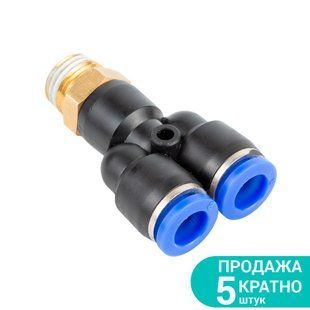 Штуцер цанговий (Y-подібний) &Oslash;6мм МТ 1/4" SIGMA (7027771) 7027771 фото