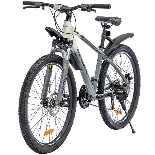 Велосипед SPARK PLEASURE (колеса - 26", алюминиевая рама - 15") серый с белым 222950 фото