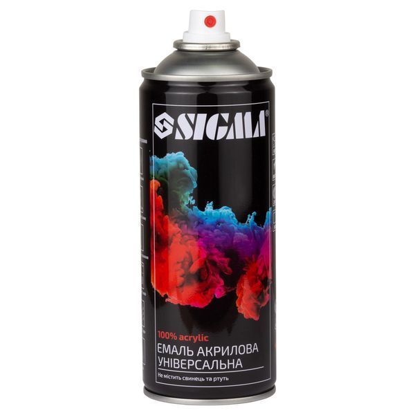 Эмаль аэрозольная акриловая 400мл RAL 3020 красный глянец SIGMA (2736911) 2736911_noNP фото