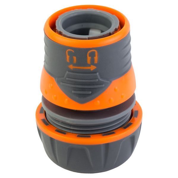 Конектор 1/2" швидкознімний для шланга 3/4" із замком (ABS+TPR) FLORA (5015484) 5015484 фото
