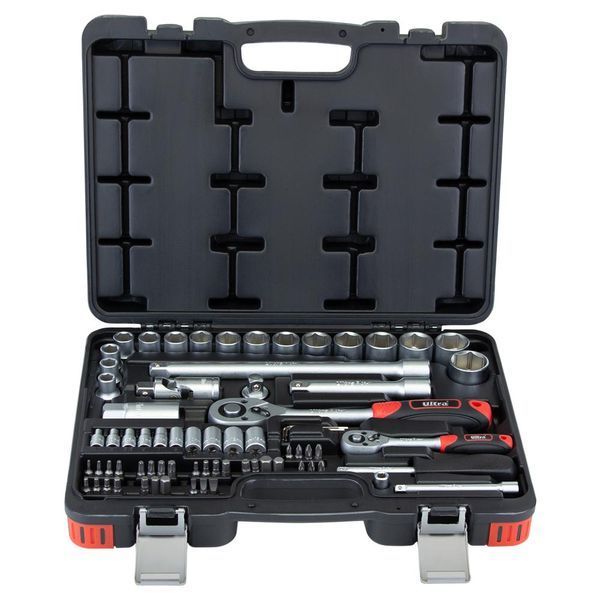 Набір торцевих насадок і біт 1/4", 1/2" 72шт CrV Taiwan ULTRA (6003112) 6003112 фото