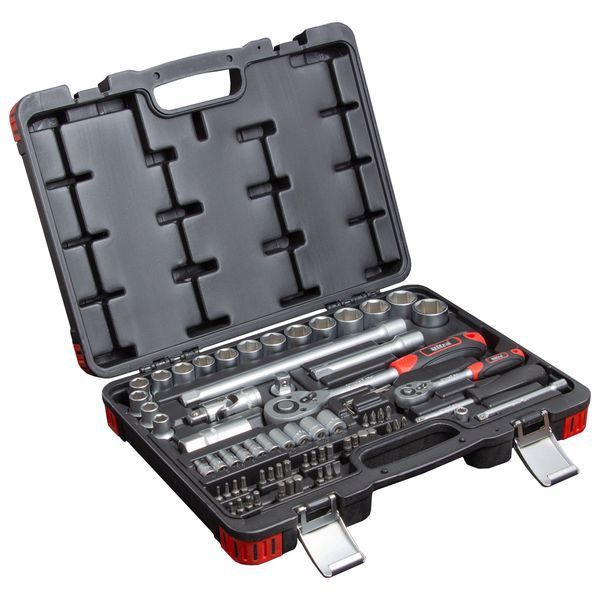 Набір торцевих насадок і біт 1/4", 1/2" 72шт CrV Taiwan ULTRA (6003112) 6003112 фото