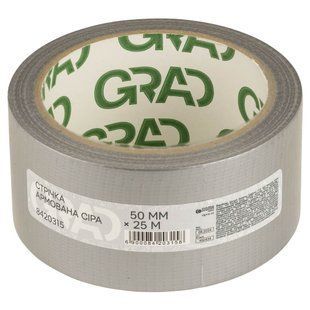 Стрічка армована сіра 50мм&times;25м GRAD (8420315) 8420315 фото