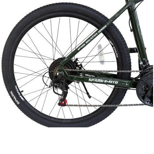 Велосипед з електромотором SPARK E-MTB GHOST 17" 48V/500W/12,8Ah темно-зелений 239951 фото