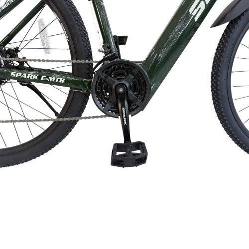 Велосипед з електромотором SPARK E-MTB GHOST 17" 48V/500W/12,8Ah темно-зелений 239951 фото