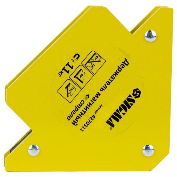 Магніт для зварювання стріли 11кг 75&times;65мм (45&deg;, 90&deg;, 135&deg;) SIGMA (4270311) 4270311 фото