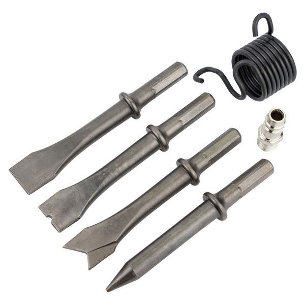 Зубило с набором насадок пневматическое SIGMA (6735111) 6735111 фото