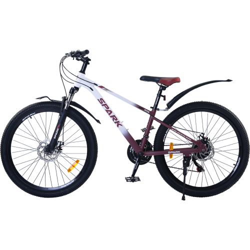 Велосипед SPARK SOL (колеса - 26", алюмінієва рама - 13") білий із бордовим 239382 фото