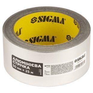 Стрічка алюмінієва 50мм&times;25м SIGMA (8429561) 8429561 фото