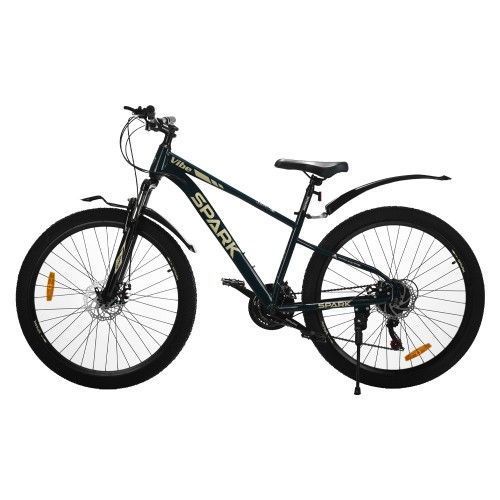 Велосипед SPARK VIBE (колеса - 27,5", стальная рама - 15") тёмно-зелёный 239241 фото