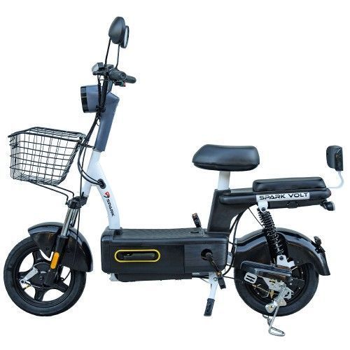 Электроскутер SPARK Электровелосипед VOLT 14" 48V/400W/12Ah Черный 227054 фото