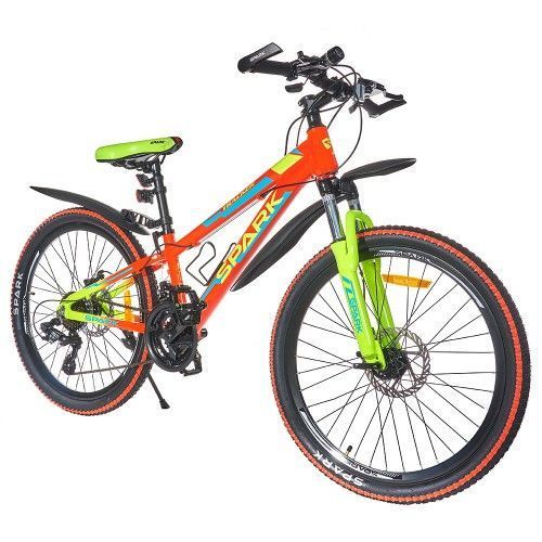 Велосипед SPARK TRACKER (колеса - 24", алюмінієва рама - 11") неоновий червоний 197971 фото