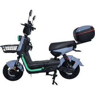 Електровелосипед SPARK BOOST 14" 72V/1200W/25Ah сірий з бірюзовим 249194 фото