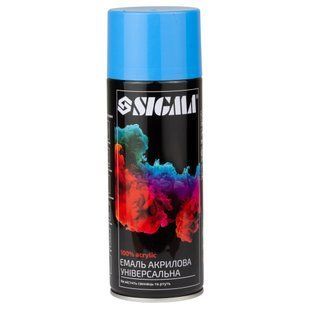 Эмаль аэрозольная акриловая 400мл RAL 5012 голубой глянец SIGMA (2737111) 2737111_noNP фото