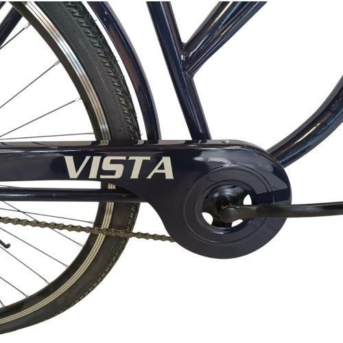 Велосипед SPARK CITY VISTA (колеса - 28", сталева рама - 18") з кошиком темно-фіолетовий 240019 фото
