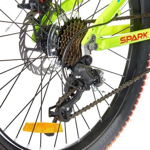 Велосипед SPARK TRACKER (колеса - 24", алюмінієва рама - 11") неоновий лаймовий 197972 фото