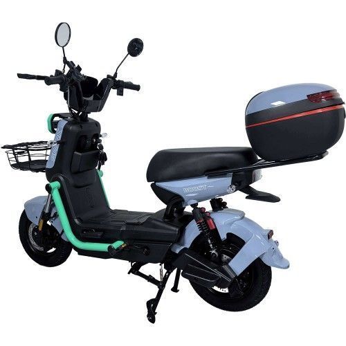 Электровелосипед SPARK BOOST 14" 72V/1200W/25Ah серый с бирюзовым 249194 фото