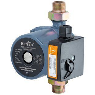 Насос циркуляційний 65Вт Hmax 4м Qmax 63л/хв &Oslash;1" 130мм + гайки &Oslash;&frac34;" WETRON (774511) TR774511 фото