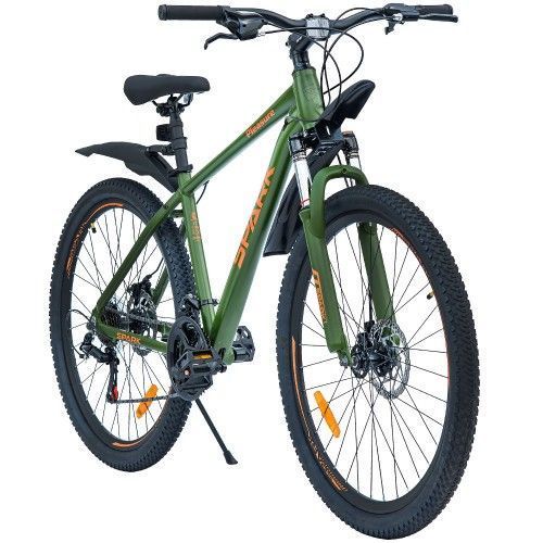 Велосипед SPARK PLEASURE (колеса - 27,5", алюмінієва рама - 17") темно-зелений (м) 222957 фото