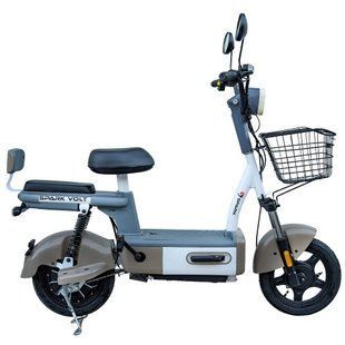 Електроскутер SPARK Електровелосипед VOLT 14" 48V/400W/12Ah Бежевий 227057 фото