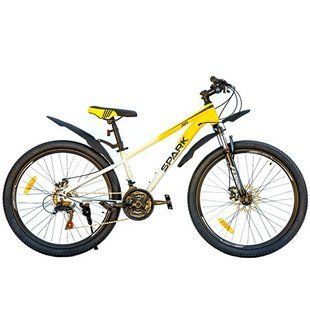 Велосипед SPARK JOY (колеса - 26", сталева рама - 13") сірий з жовтим 222972 фото
