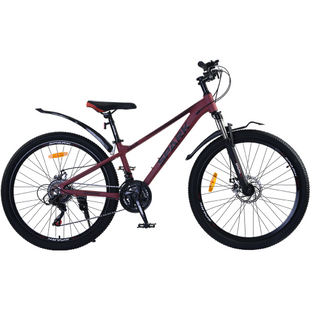 Велосипед SPARK FIELD (колеса - 26", алюмінієва рама - 13") вишневий 239194 фото