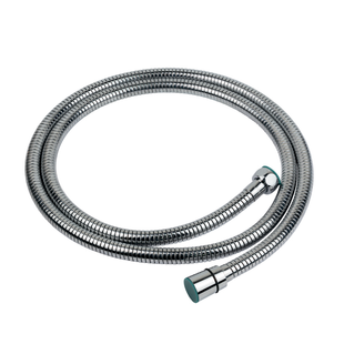 Шланг для душу 1/2" SS хромований розтяжний з підшипником 150-210см AQUATICA XB-8153 (9792020) 9792020 фото