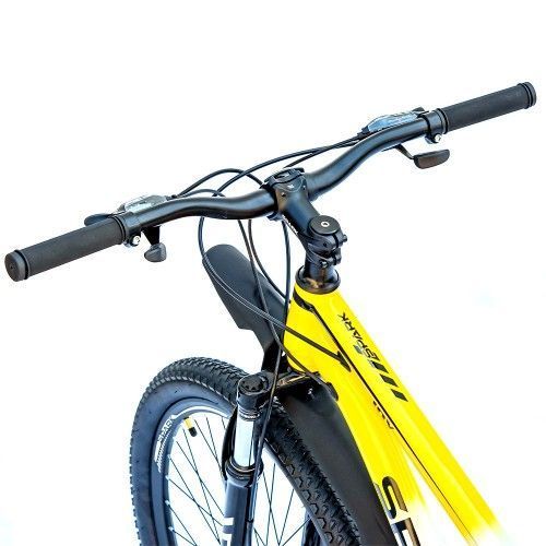 Велосипед SPARK JOY (колеса - 26", сталева рама - 13") сірий з жовтим 222972 фото