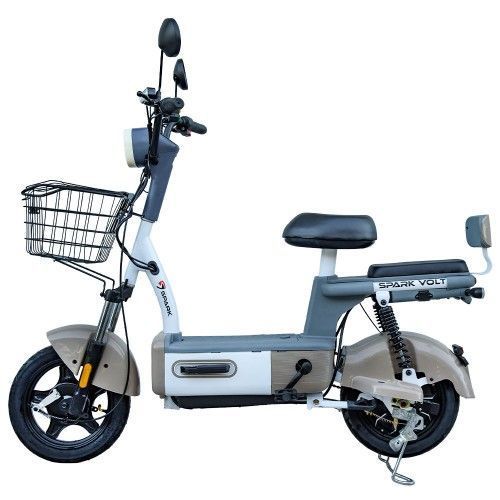 Електроскутер SPARK Електровелосипед VOLT 14" 48V/400W/12Ah Бежевий 227057 фото