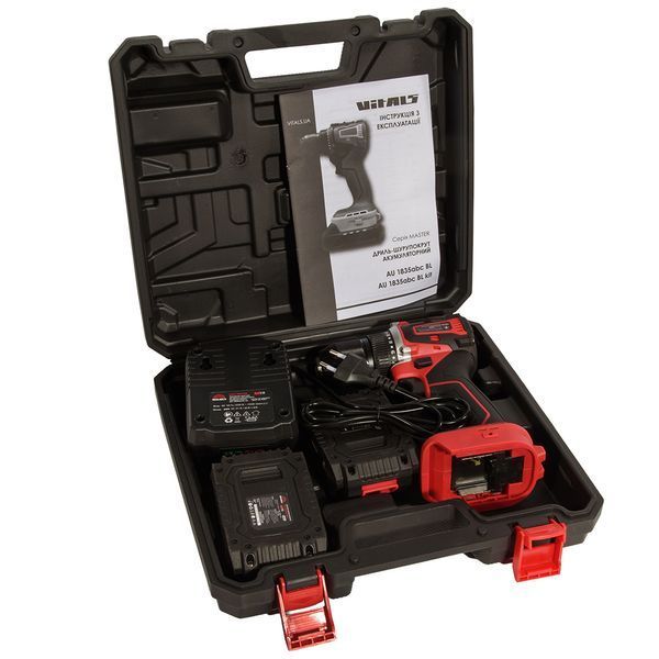 Дрель-шуруповерт аккумуляторная Vitals Master AU 1835abc BL kit 235979 фото