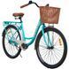 Велосипед SPARK CITY LIMU (колеса - 26", стальная рама - 17") с корзиной Бирюзовый 205329 фото 1