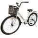 Велосипед SPARK CITY LIRA (колеса - 28", сталева рама - 18") з кошиком молочний 240042 фото 2